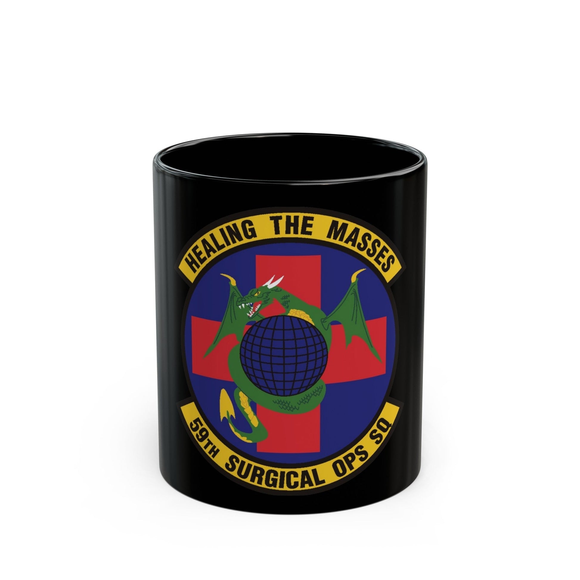 59 Surgical Operations Squadron AETC (U.S. Air Force) Black Coffee Mug-11oz-The Sticker Space