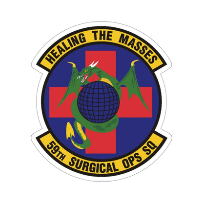 59 Surgical Operations Squadron AETC (U.S. Air Force) STICKER Vinyl Die-Cut Decal-3 Inch-The Sticker Space