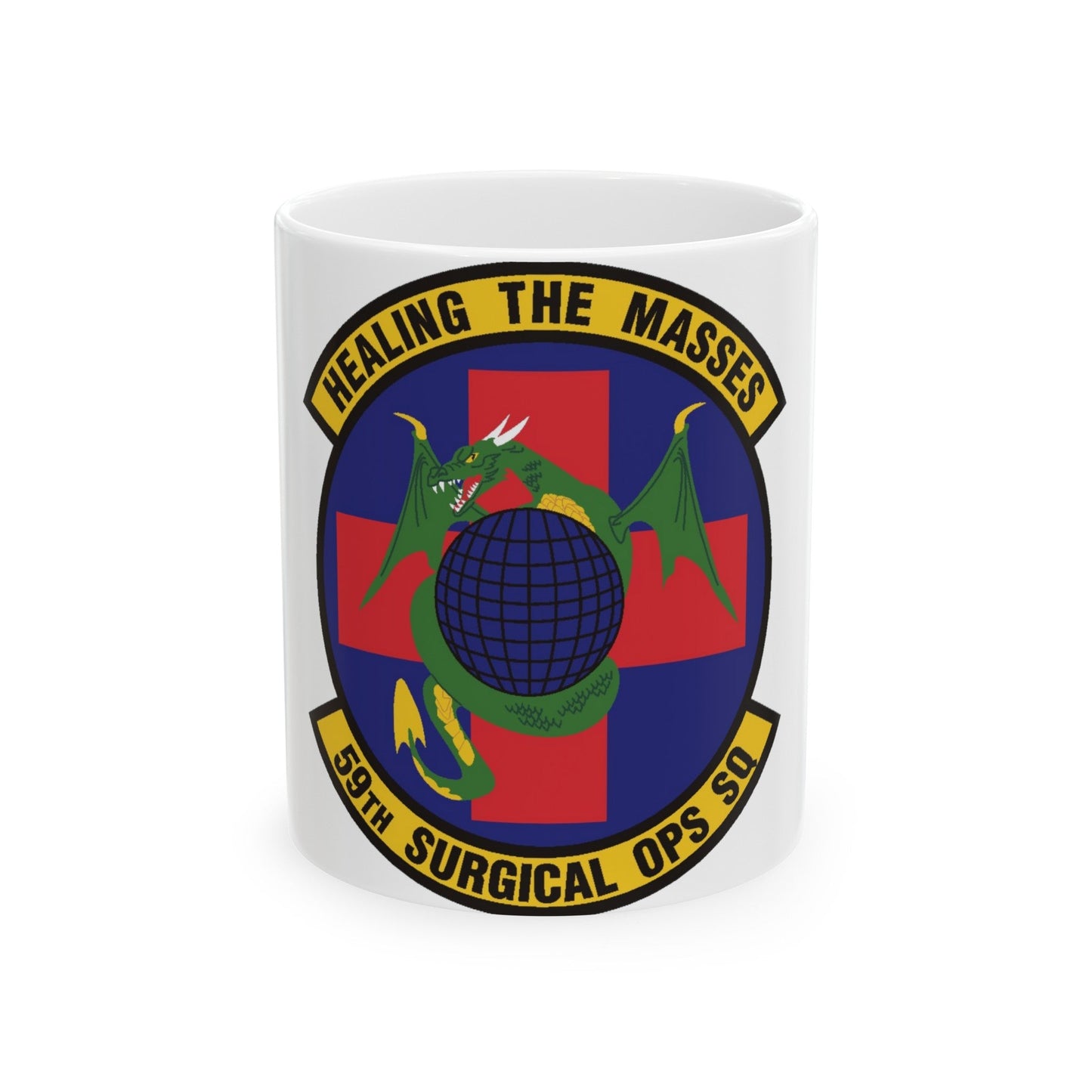 59 Surgical Operations Squadron AETC (U.S. Air Force) White Coffee Mug-11oz-The Sticker Space