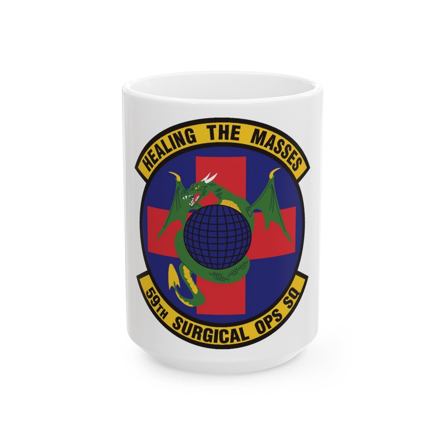 59 Surgical Operations Squadron AETC (U.S. Air Force) White Coffee Mug-15oz-The Sticker Space