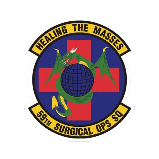 59 Surgical Operations Squadron AETC (U.S. Air Force) STICKER Vinyl Kiss-Cut Decal 2 Inch White - The Sticker Space
