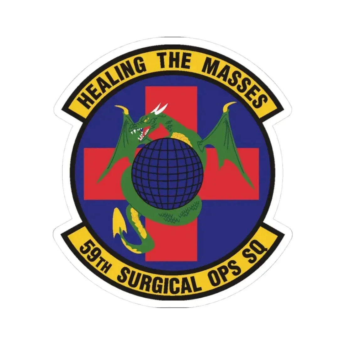 59 Surgical Operations Squadron AETC (U.S. Air Force) STICKER Vinyl Kiss-Cut Decal 3 Inch White - The Sticker Space