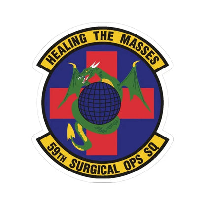 59 Surgical Operations Squadron AETC (U.S. Air Force) STICKER Vinyl Kiss-Cut Decal 3 Inch White - The Sticker Space