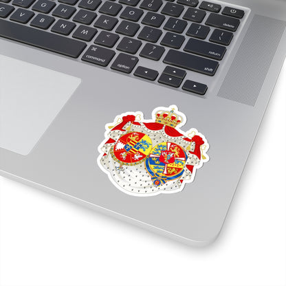 Armoiries Louise Augusta de Danemark (Denmark) (Coat of Arms) STICKER Vinyl Kiss-Cut Decal