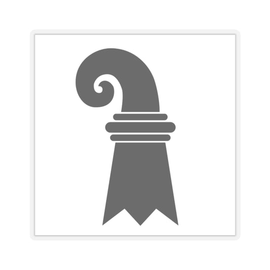 Flag of Canton of Basel Switzerland - STICKER Vinyl Kiss-Cut Decal