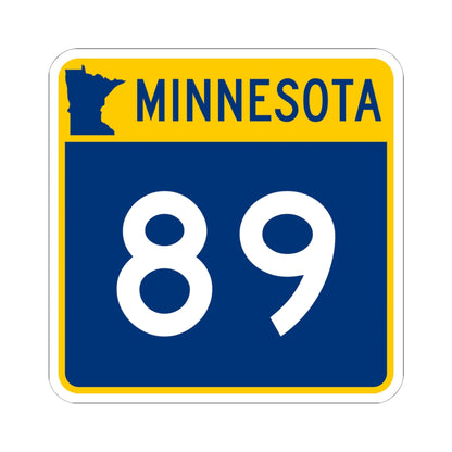 MN-89 (Minnesota) (Road Sign) STICKER Vinyl Kiss-Cut Decal