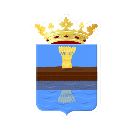 Barradeel wapen (Netherlands) (Coat of Arms) STICKER Vinyl Kiss-Cut Decal