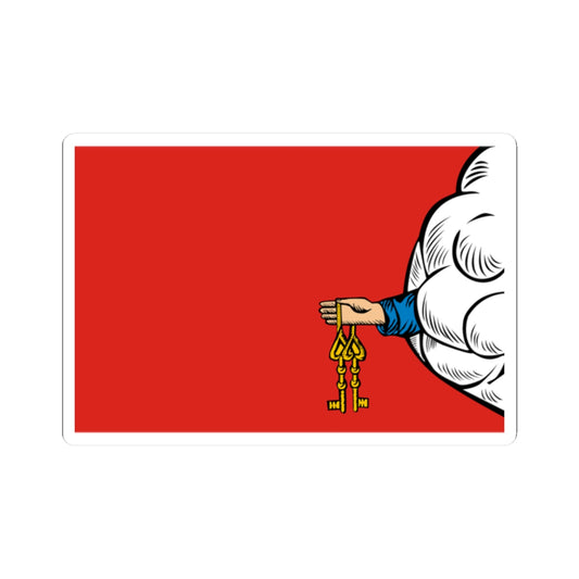 Flag of Petrovsky rayon Saratov oblast (Russia) STICKER Vinyl Kiss-Cut Decal