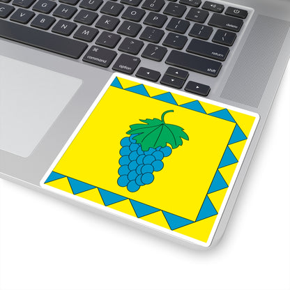 Flag of Vynnyky Lviv Oblast (Ukraine) STICKER Vinyl Kiss-Cut Decal