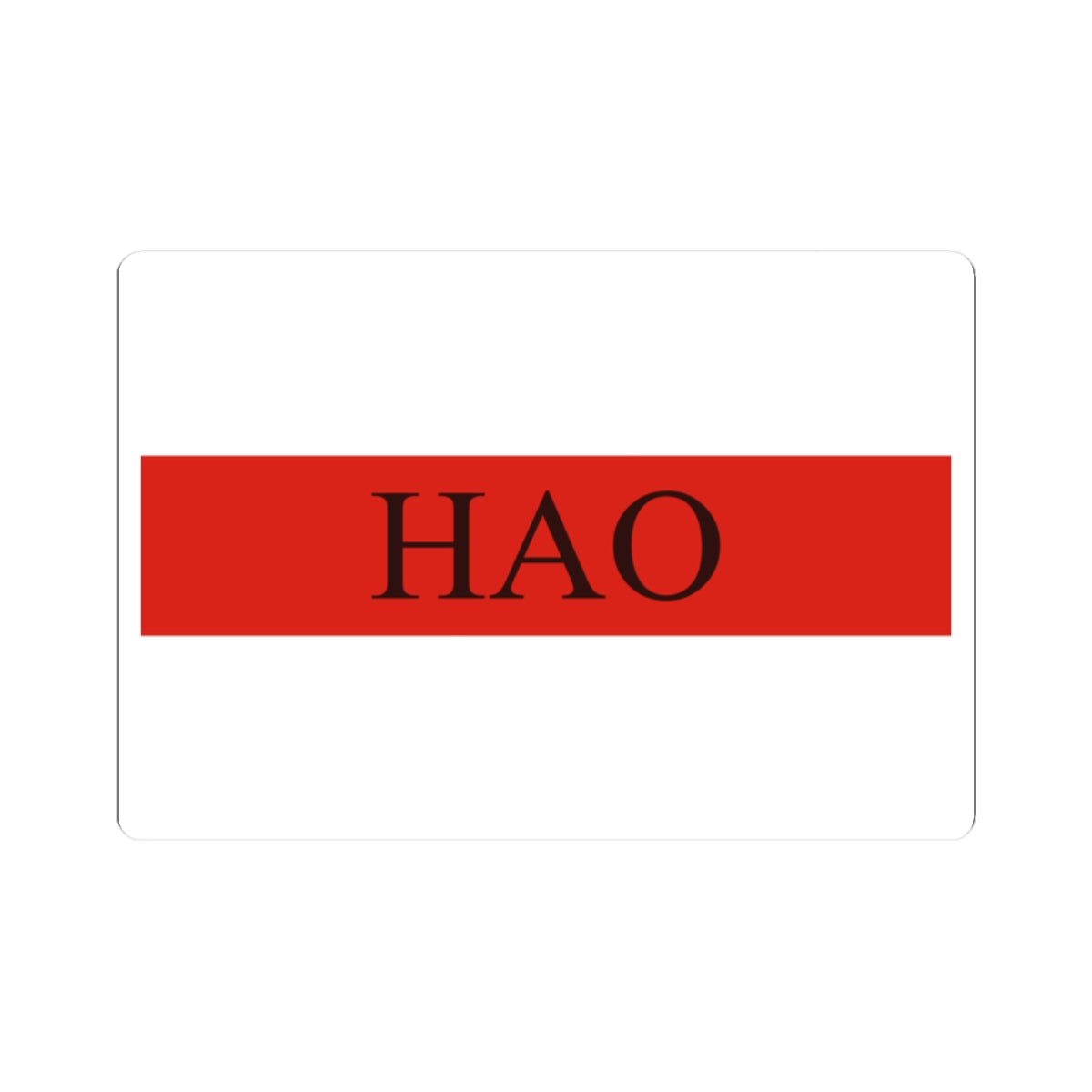Flag of Hao (France) STICKER Vinyl Kiss-Cut Decal