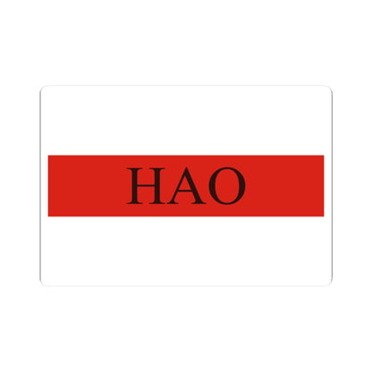 Flag of Hao (France) STICKER Vinyl Kiss-Cut Decal