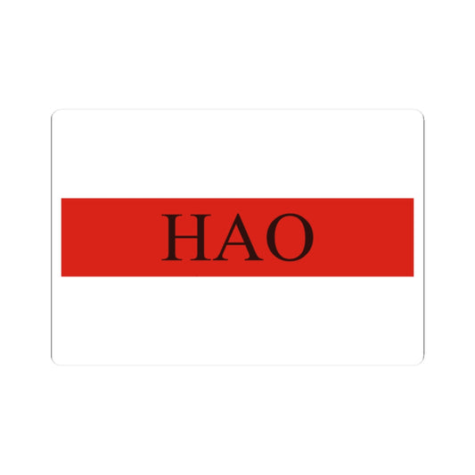 Flag of Hao (France) STICKER Vinyl Kiss-Cut Decal