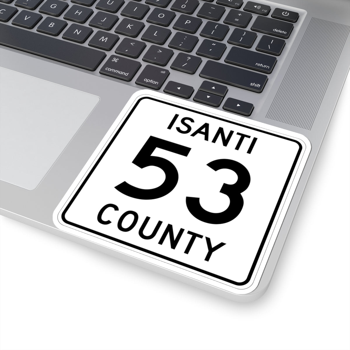 Isanti County 53 MN (Minnesota) (Road Sign) STICKER Vinyl Kiss-Cut Decal