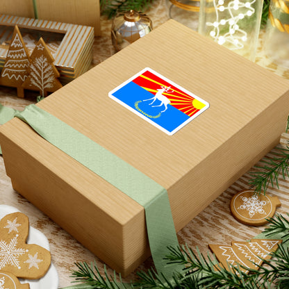 Flag Kuivozi Leningrad oblast (Russia) STICKER Vinyl Kiss-Cut Decal