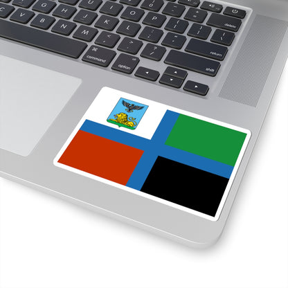 Flag of Belgorod Oblast Light color (Russia) STICKER Vinyl Kiss-Cut Decal