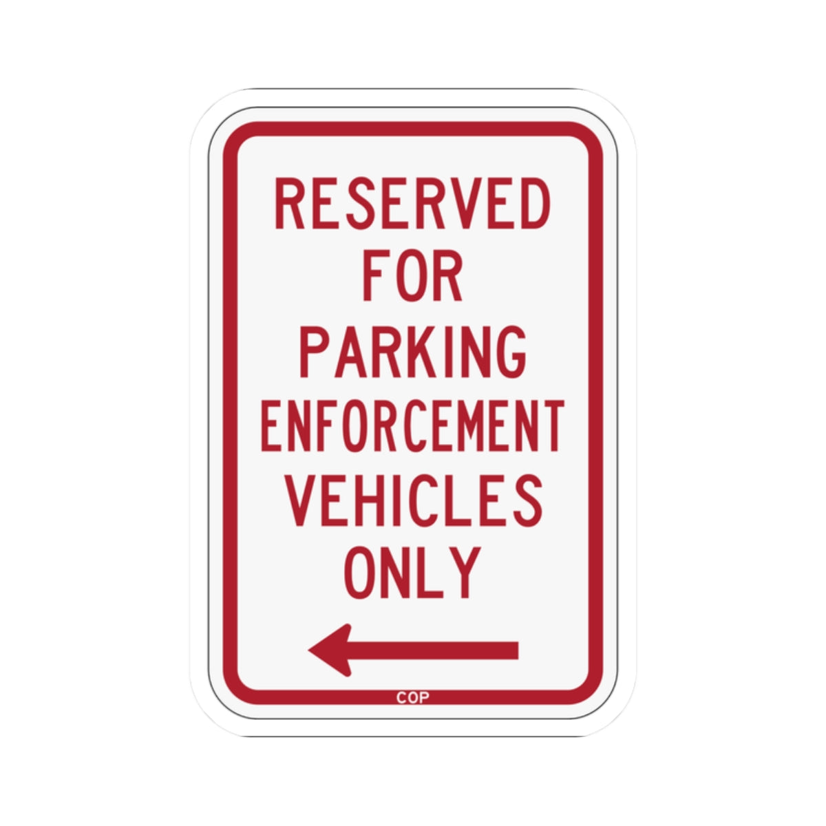 PBOT Road sign P4100L (Oregon) (Road Sign) STICKER Vinyl Kiss-Cut Decal