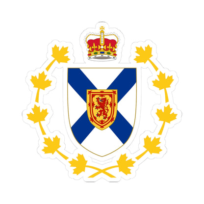 Badge of the Lieutenant-Governor of Nova Scotia (Canada) (Coat of Arms) STICKER Vinyl Kiss-Cut Decal