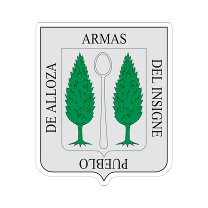 Escudo de Alloza (Spain) (Coat of Arms) STICKER Vinyl Kiss-Cut Decal