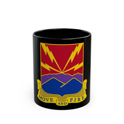 593rd Field Artillery Battalion (U.S. Army) Black Coffee Mug-11oz-The Sticker Space