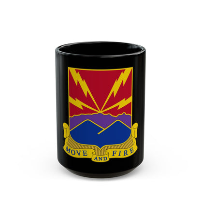 593rd Field Artillery Battalion (U.S. Army) Black Coffee Mug-15oz-The Sticker Space