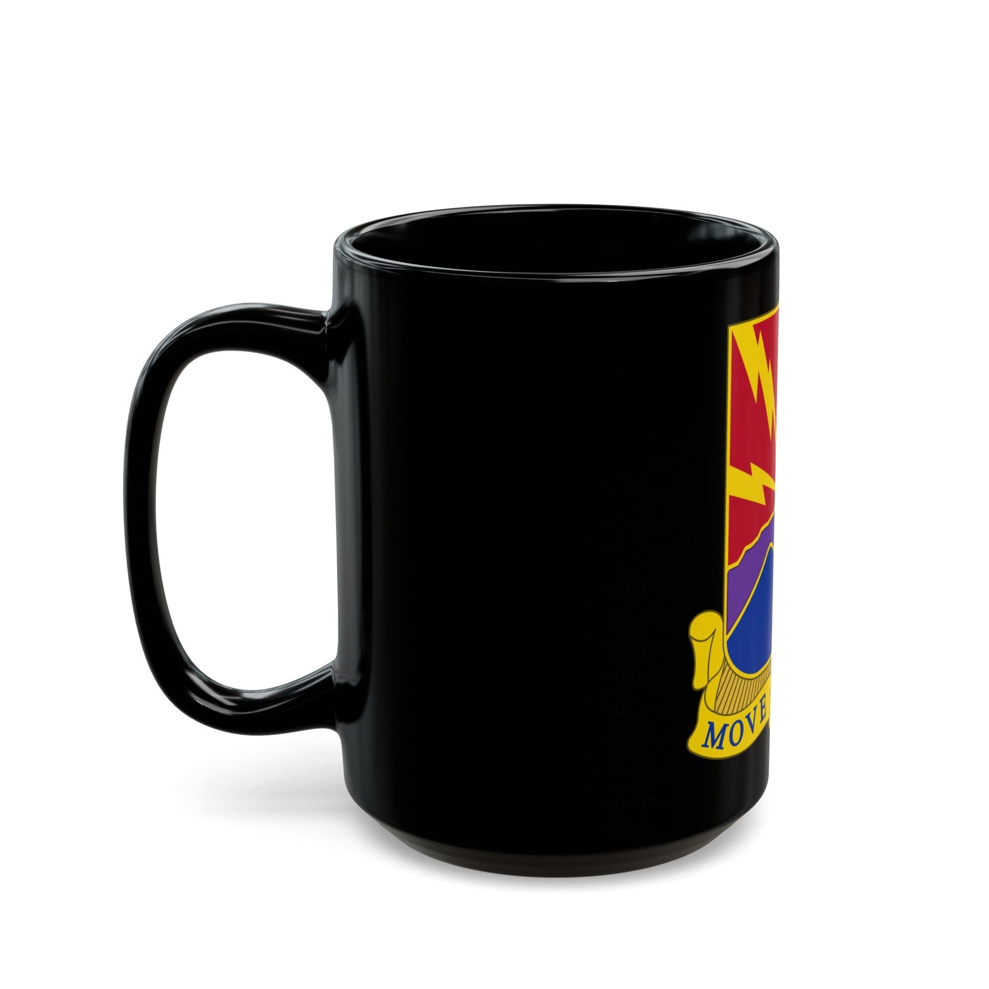 593rd Field Artillery Battalion (U.S. Army) Black Coffee Mug-The Sticker Space