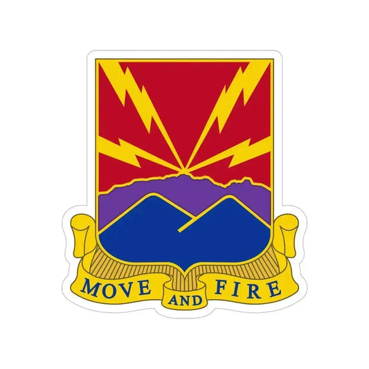 593rd Field Artillery Battalion (U.S. Army) Transparent STICKER Die-Cut Vinyl Decal 6 Inch - The Sticker Space