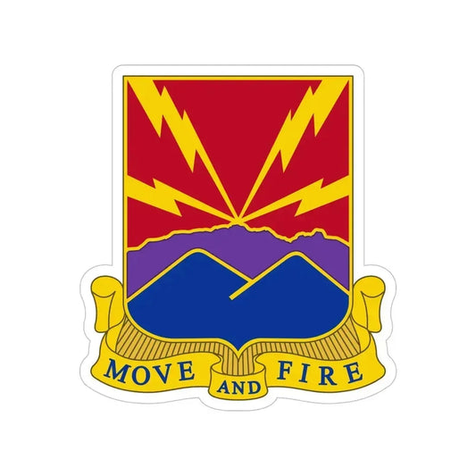 593rd Field Artillery Battalion (U.S. Army) Transparent STICKER Die-Cut Vinyl Decal 6 Inch - The Sticker Space
