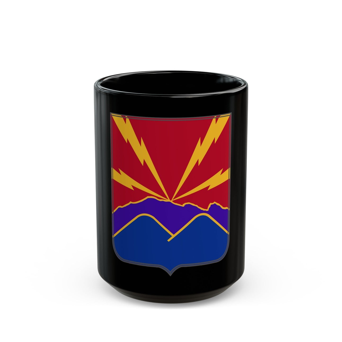 593rd Field Artillery Battalion v2 (U.S. Army) Black Coffee Mug-15oz-The Sticker Space