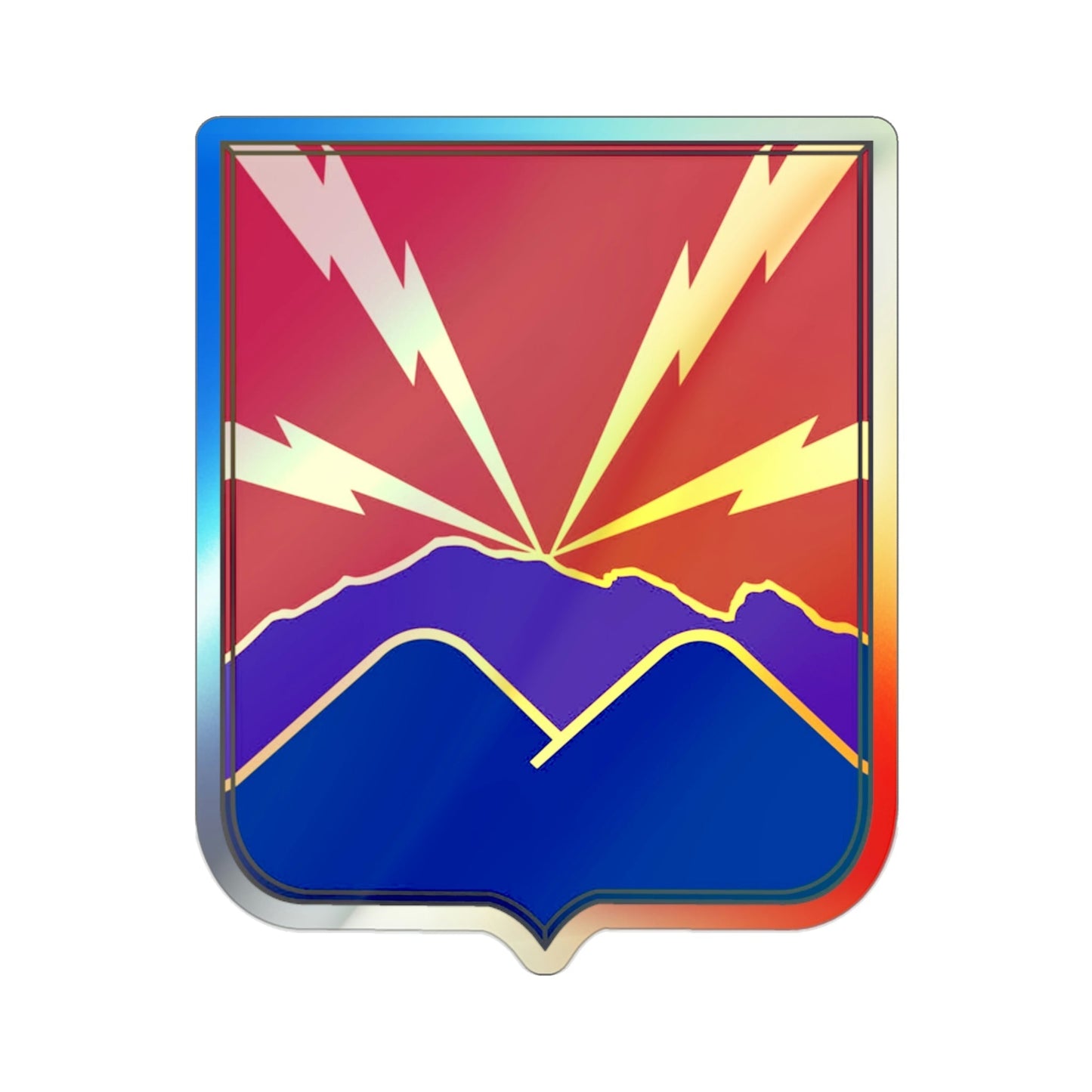 593rd Field Artillery Battalion v2 (U.S. Army) Holographic STICKER Die-Cut Vinyl Decal-2 Inch-The Sticker Space