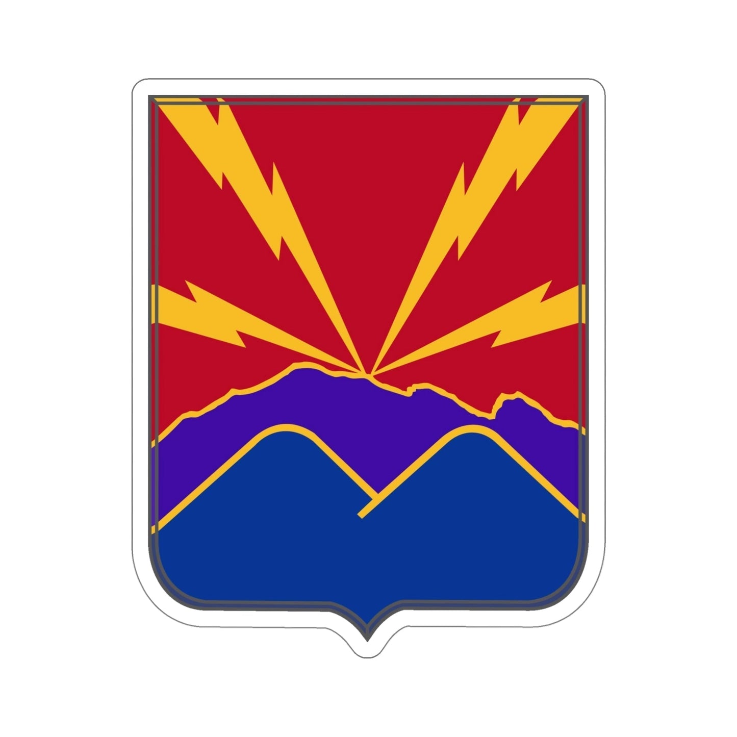 593rd Field Artillery Battalion v2 (U.S. Army) STICKER Vinyl Die-Cut Decal-5 Inch-The Sticker Space