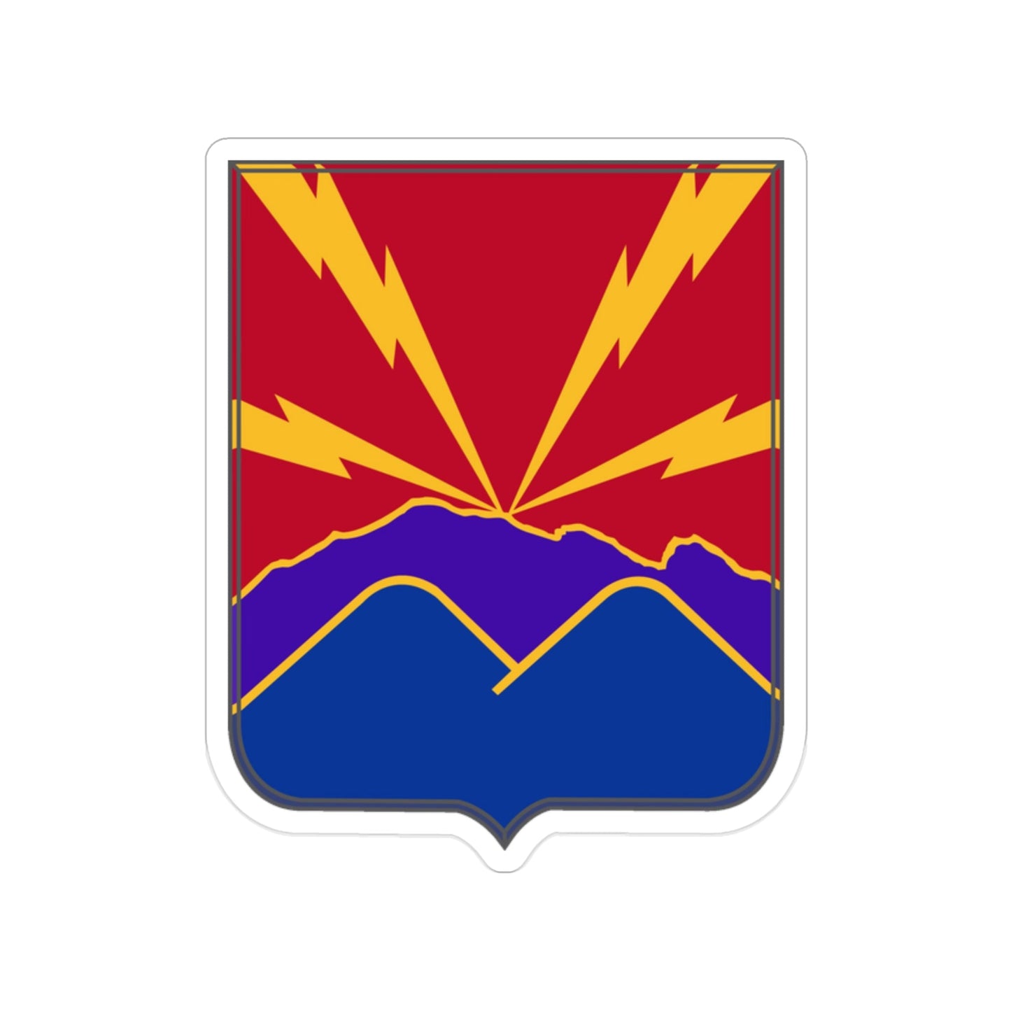 593rd Field Artillery Battalion v2 (U.S. Army) Transparent STICKER Die-Cut Vinyl Decal-2 Inch-The Sticker Space