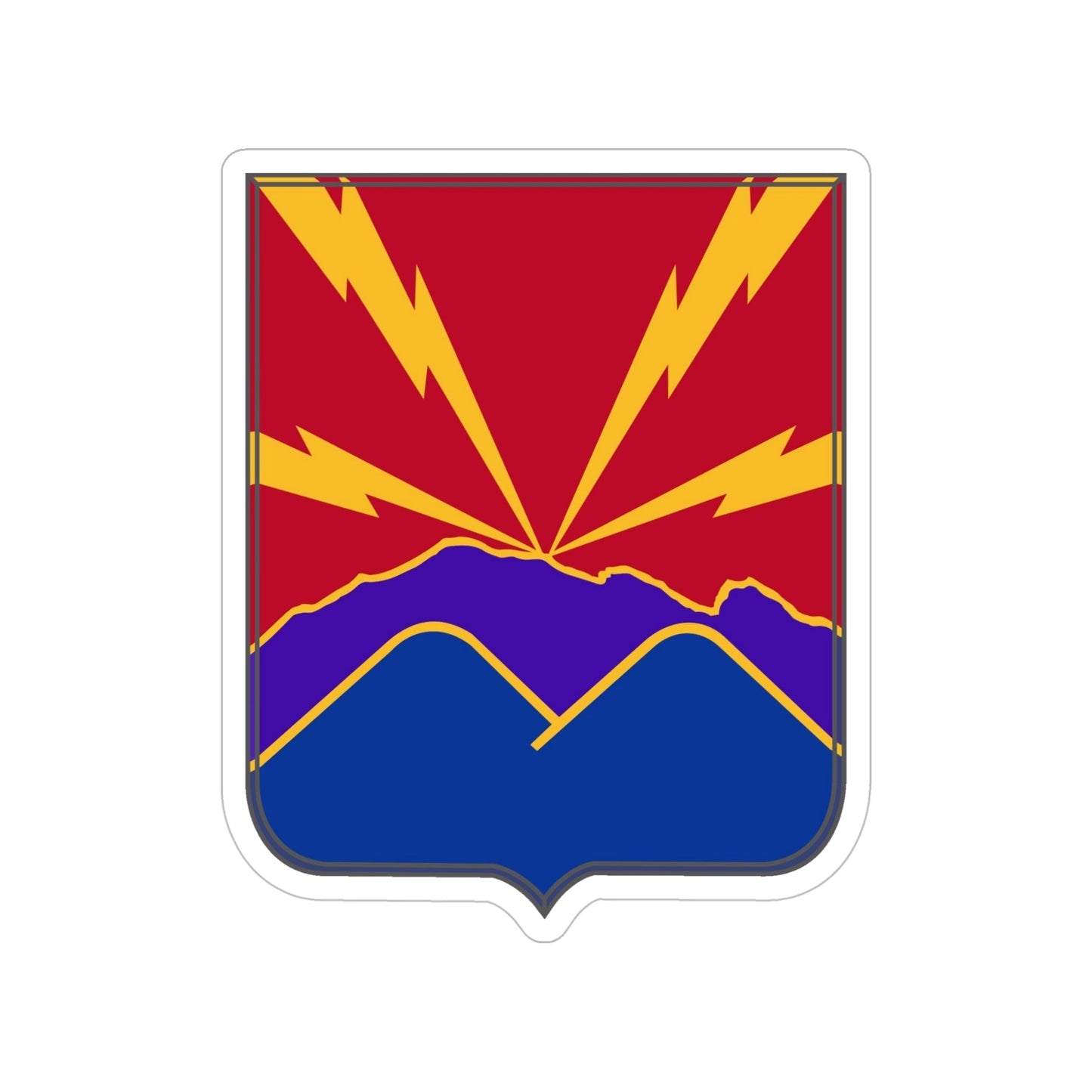 593rd Field Artillery Battalion v2 (U.S. Army) Transparent STICKER Die-Cut Vinyl Decal-5 Inch-The Sticker Space