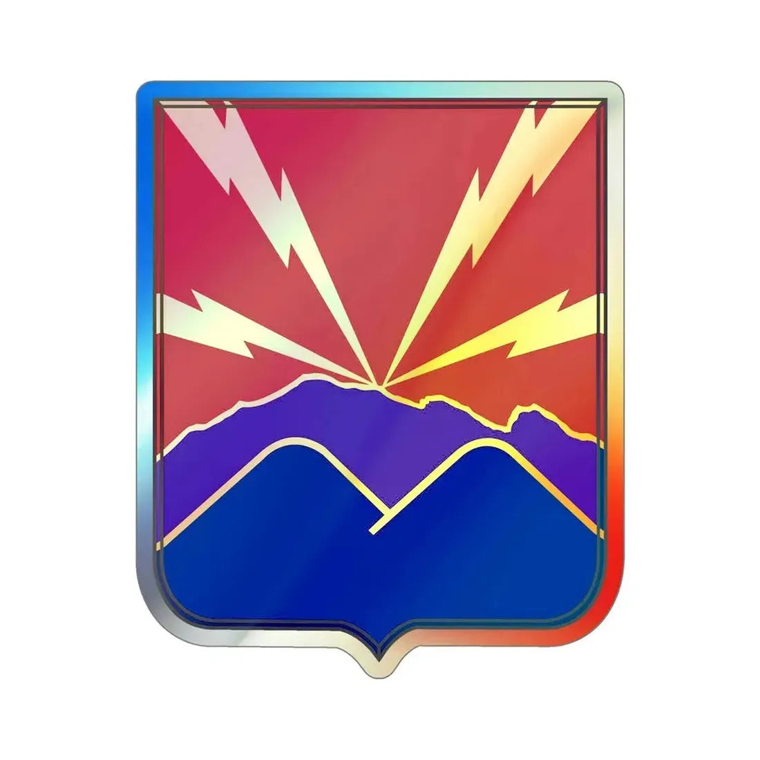 593rd Field Artillery Battalion v2 (U.S. Army) Holographic STICKER Die-Cut Vinyl Decal - The Sticker Space