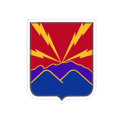 593rd Field Artillery Battalion v2 (U.S. Army) REVERSE PRINT Transparent Die-Cut STICKER - The Sticker Space