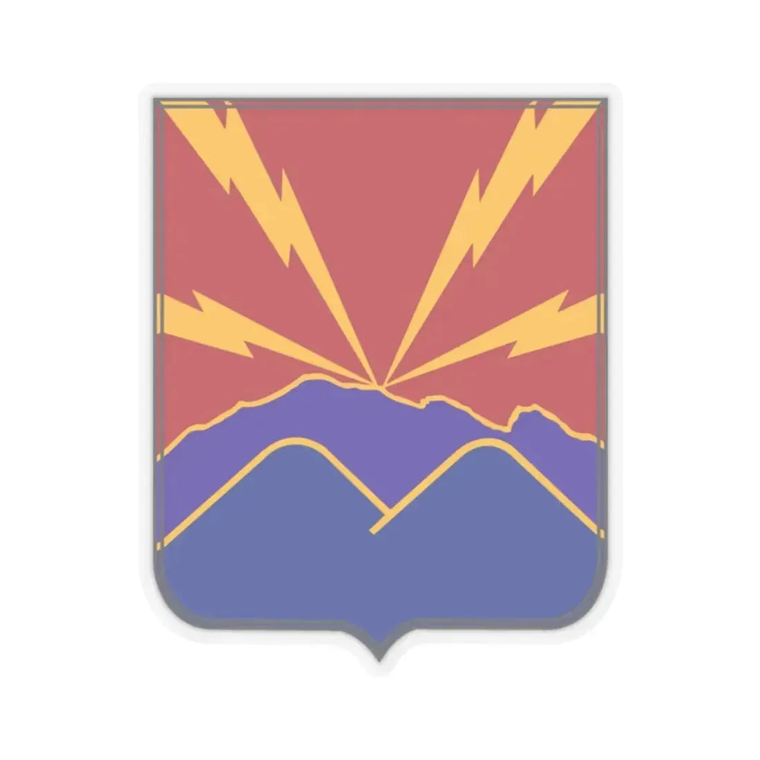 593rd Field Artillery Battalion v2 (U.S. Army) STICKER Vinyl Kiss-Cut Decal 2 Inch Transparent - The Sticker Space