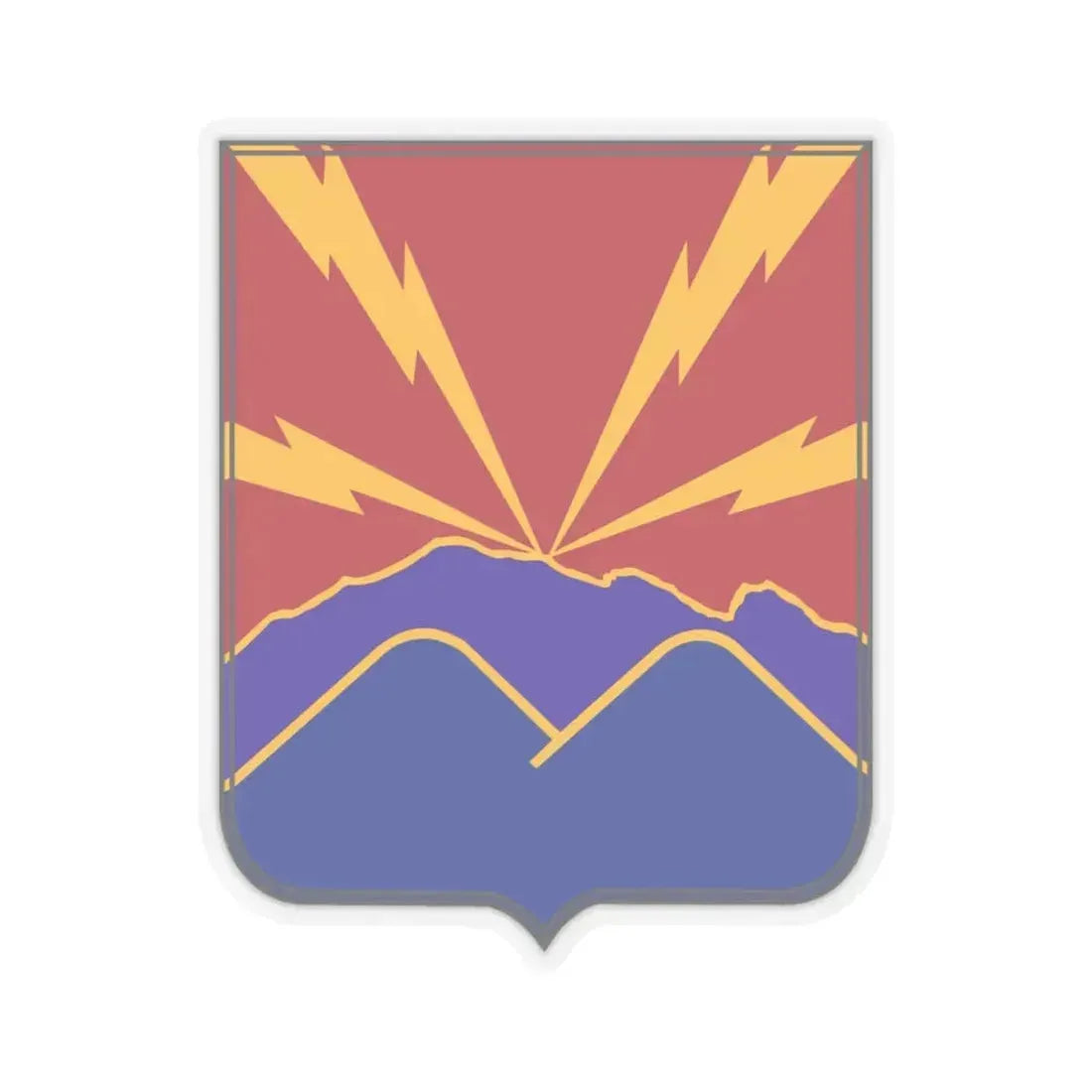 593rd Field Artillery Battalion v2 (U.S. Army) STICKER Vinyl Kiss-Cut Decal 3 Inch Transparent - The Sticker Space
