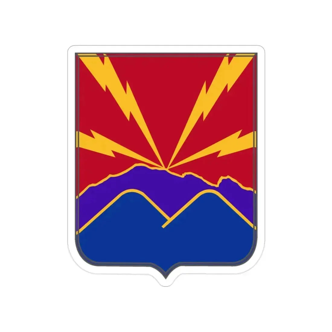 593rd Field Artillery Battalion v2 (U.S. Army) Transparent STICKER Die-Cut Vinyl Decal 2 Inch - The Sticker Space