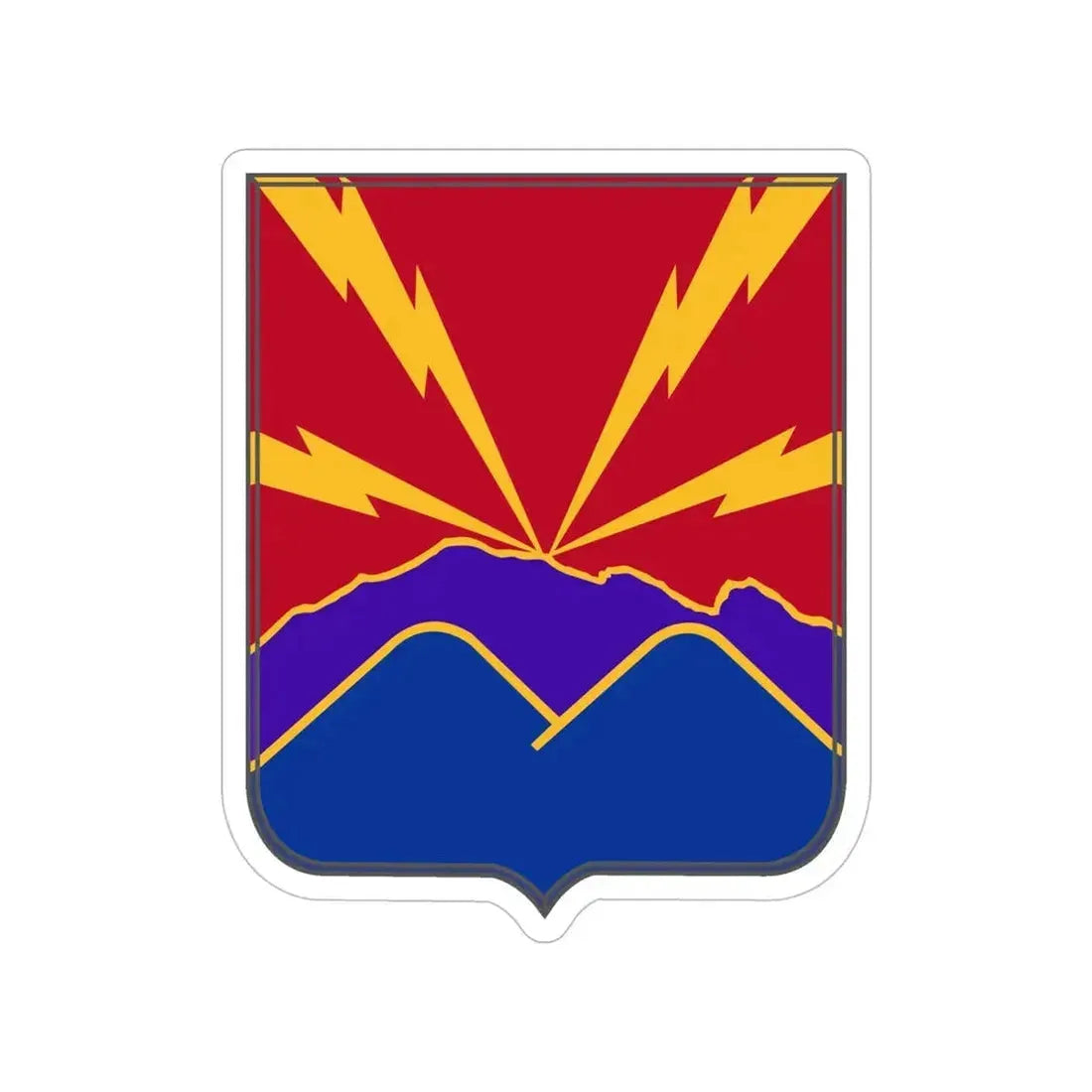 593rd Field Artillery Battalion v2 (U.S. Army) Transparent STICKER Die-Cut Vinyl Decal - The Sticker Space