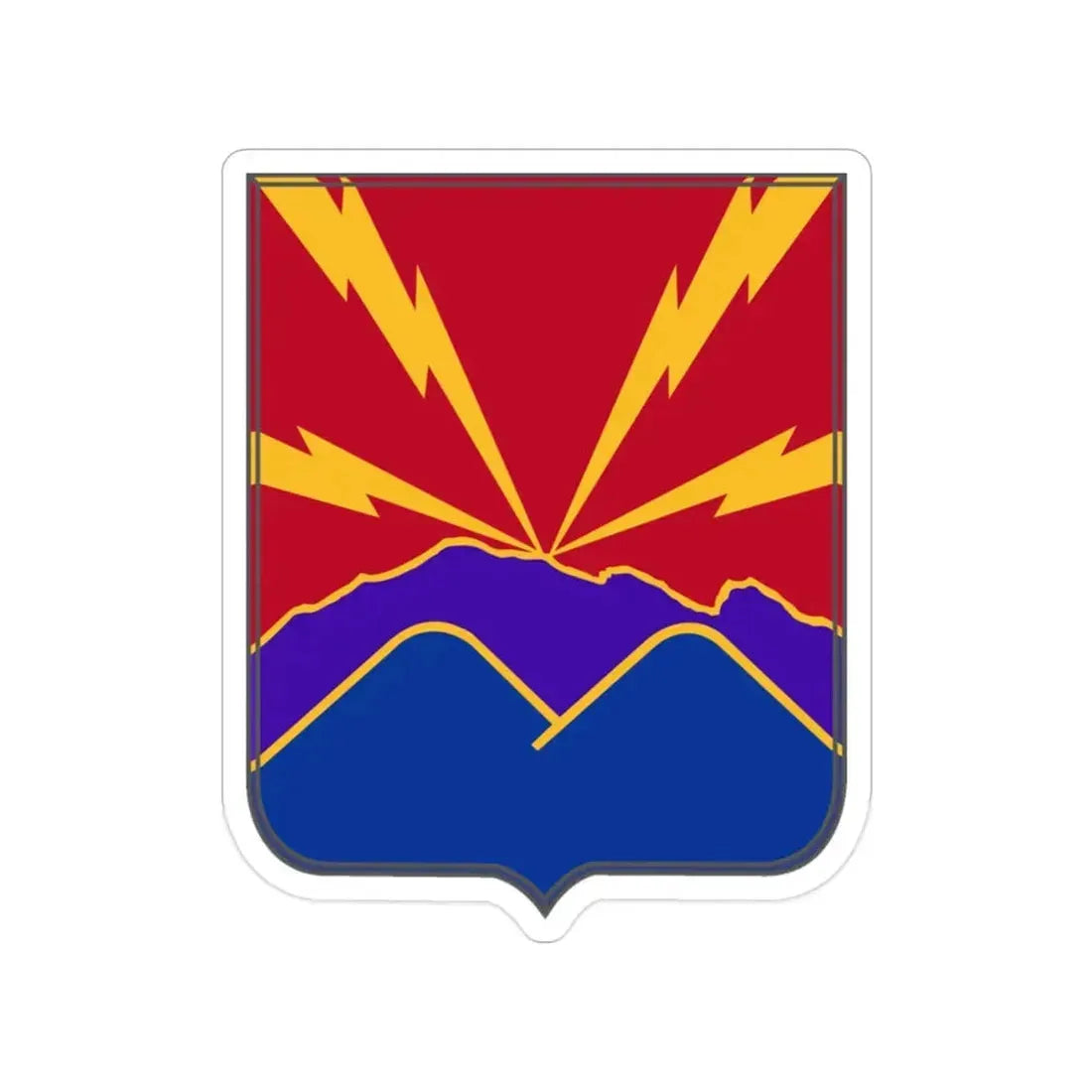 593rd Field Artillery Battalion v2 (U.S. Army) Transparent STICKER Die-Cut Vinyl Decal - The Sticker Space