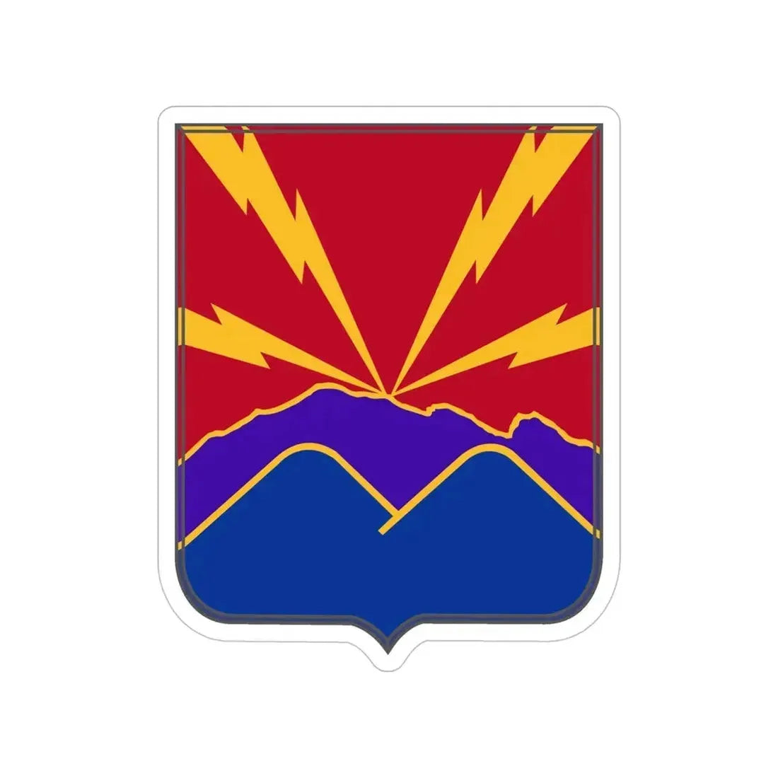 593rd Field Artillery Battalion v2 (U.S. Army) Transparent STICKER Die-Cut Vinyl Decal - The Sticker Space