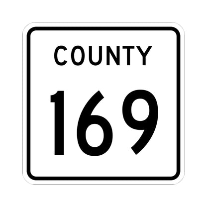 County 169 square (Minnesota) (Road Sign) STICKER Vinyl Kiss-Cut Decal
