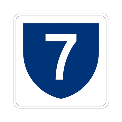 PR primary 7 (Puerto Rico) (Road Sign) STICKER Vinyl Kiss-Cut Decal
