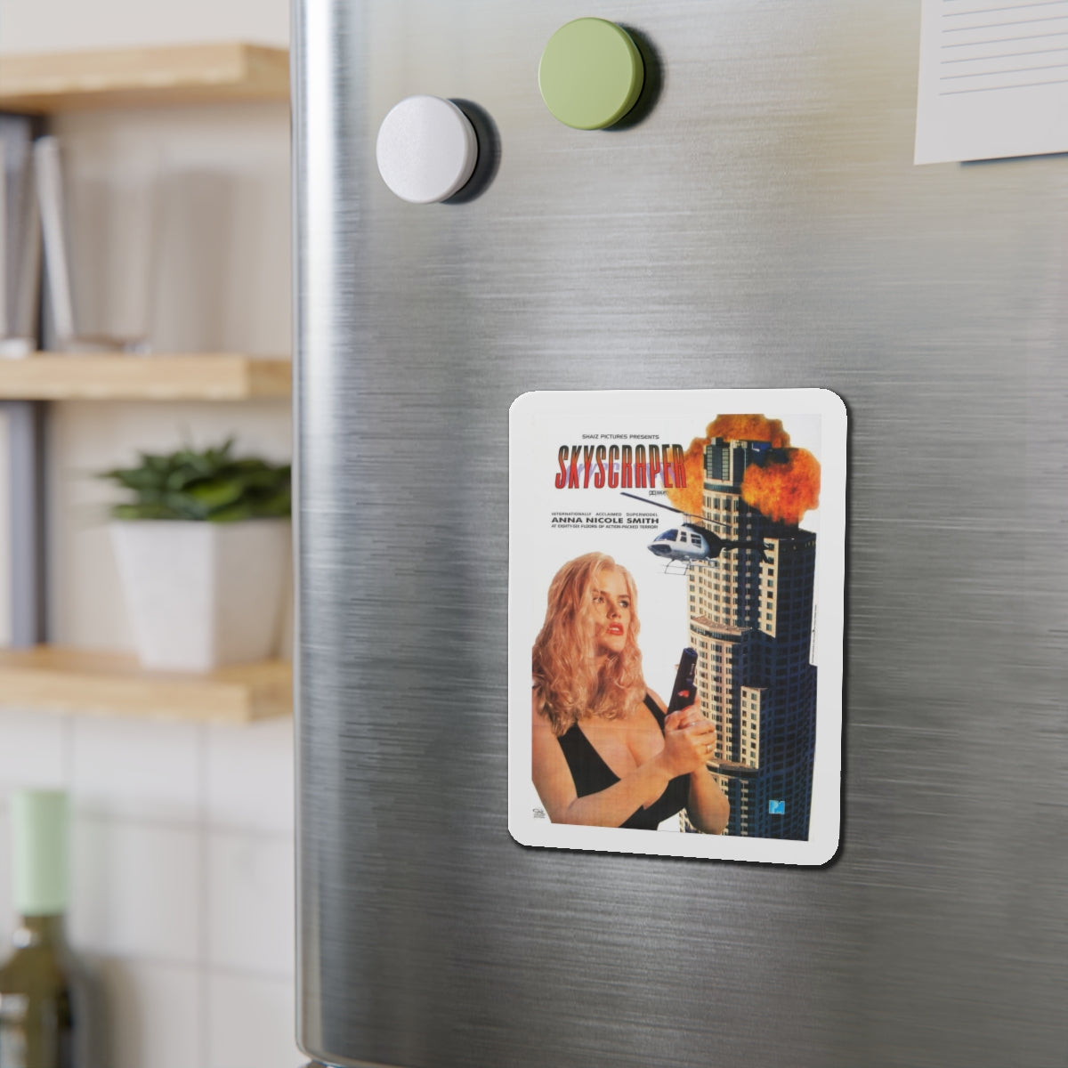 SKYSCRAPER 1996 Movie Poster - Refrigerator Magnet-The Sticker Space