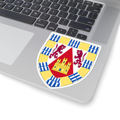 Arms of Henry II of Castile before his accession (Spain) (Coat of Arms) STICKER Vinyl Kiss-Cut Decal