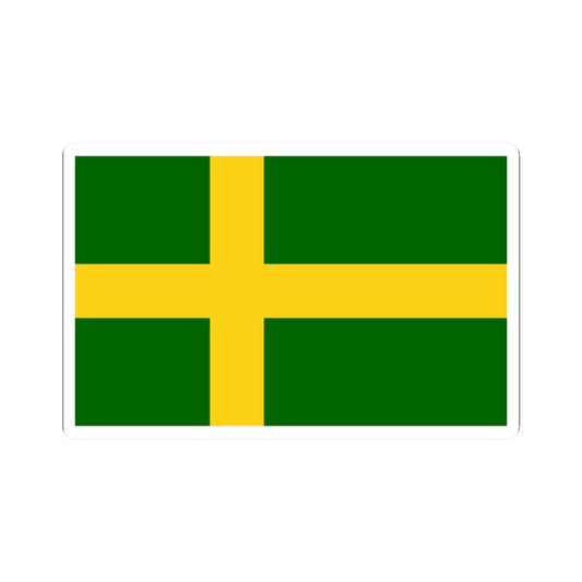 Flag of Oland (Sweden) STICKER Vinyl Kiss-Cut Decal