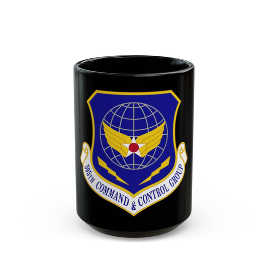 595 Command and Control Group AFSPC (U.S. Air Force) Black Coffee Mug-15oz-The Sticker Space