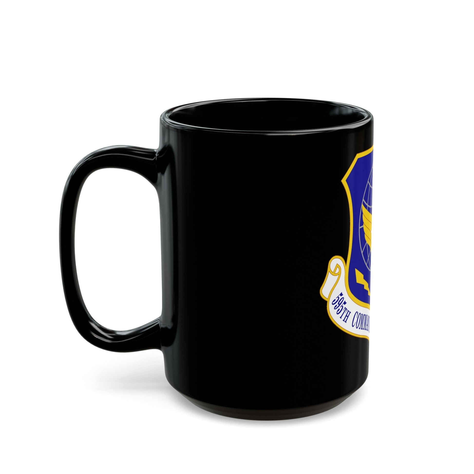 595 Command and Control Group AFSPC (U.S. Air Force) Black Coffee Mug-The Sticker Space