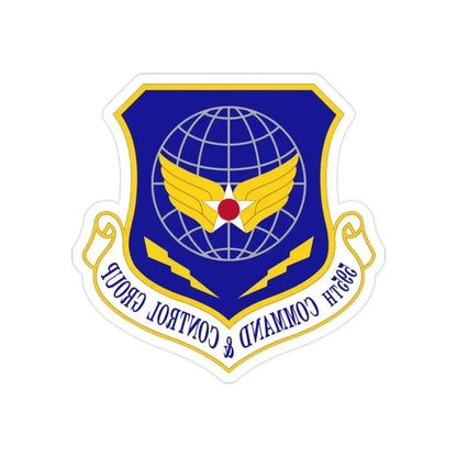 595 Command and Control Group AFSPC (U.S. Air Force) REVERSE PRINT Transparent Die-Cut STICKER - The Sticker Space