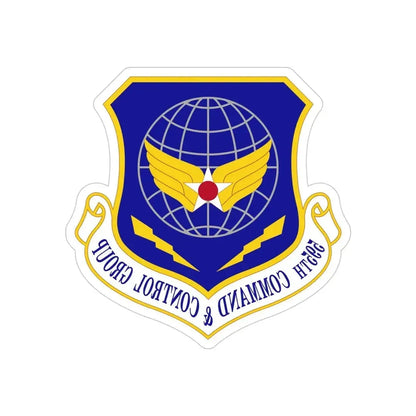 595 Command and Control Group AFSPC (U.S. Air Force) REVERSE PRINT Transparent Die-Cut STICKER - The Sticker Space