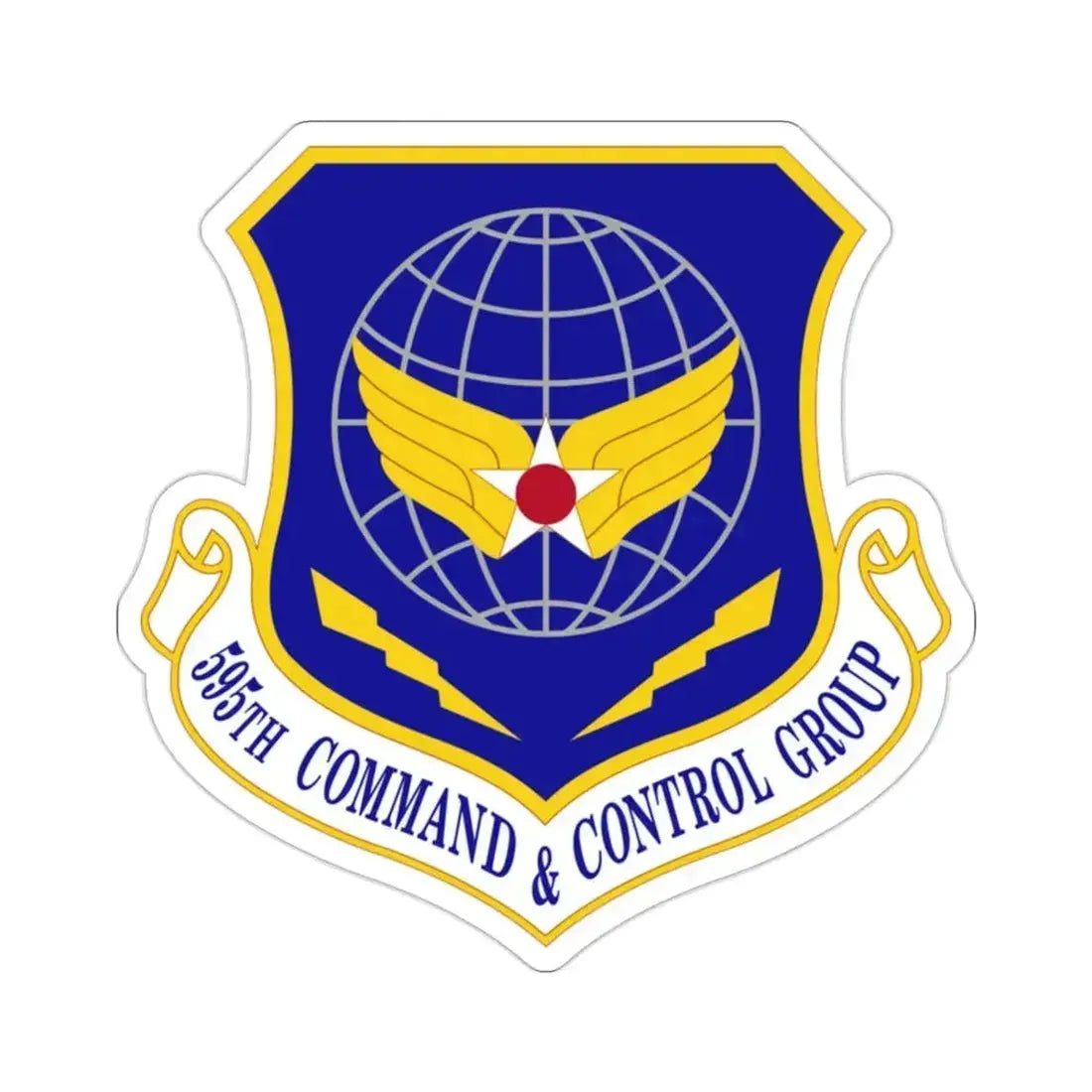 595 Command and Control Group AFSPC (U.S. Air Force) STICKER Vinyl Die-Cut Decal 2 Inch - The Sticker Space